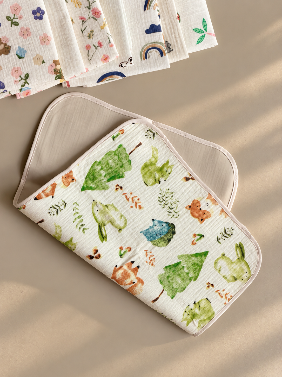 Muslin changing mat