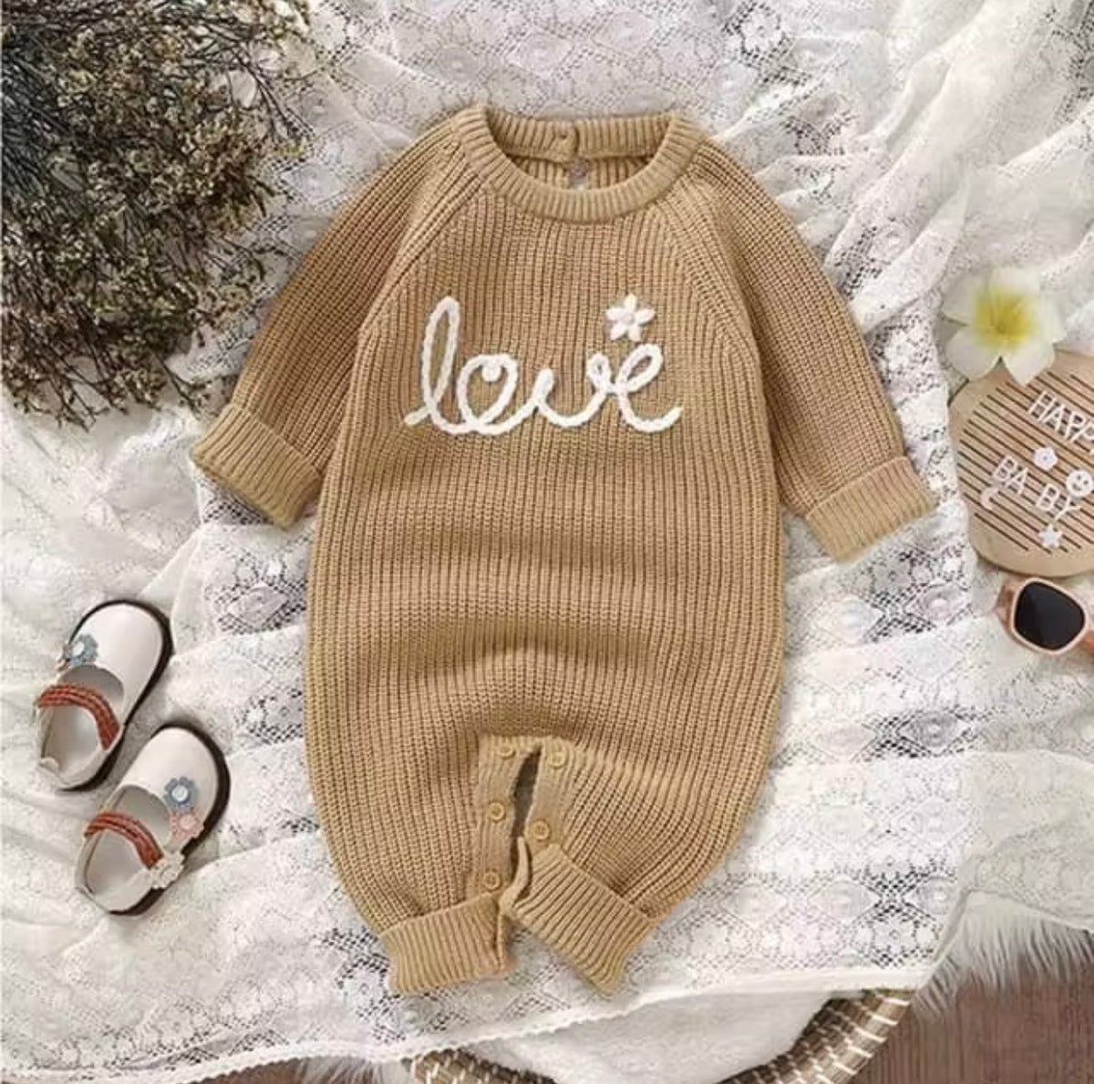 Knitted romper