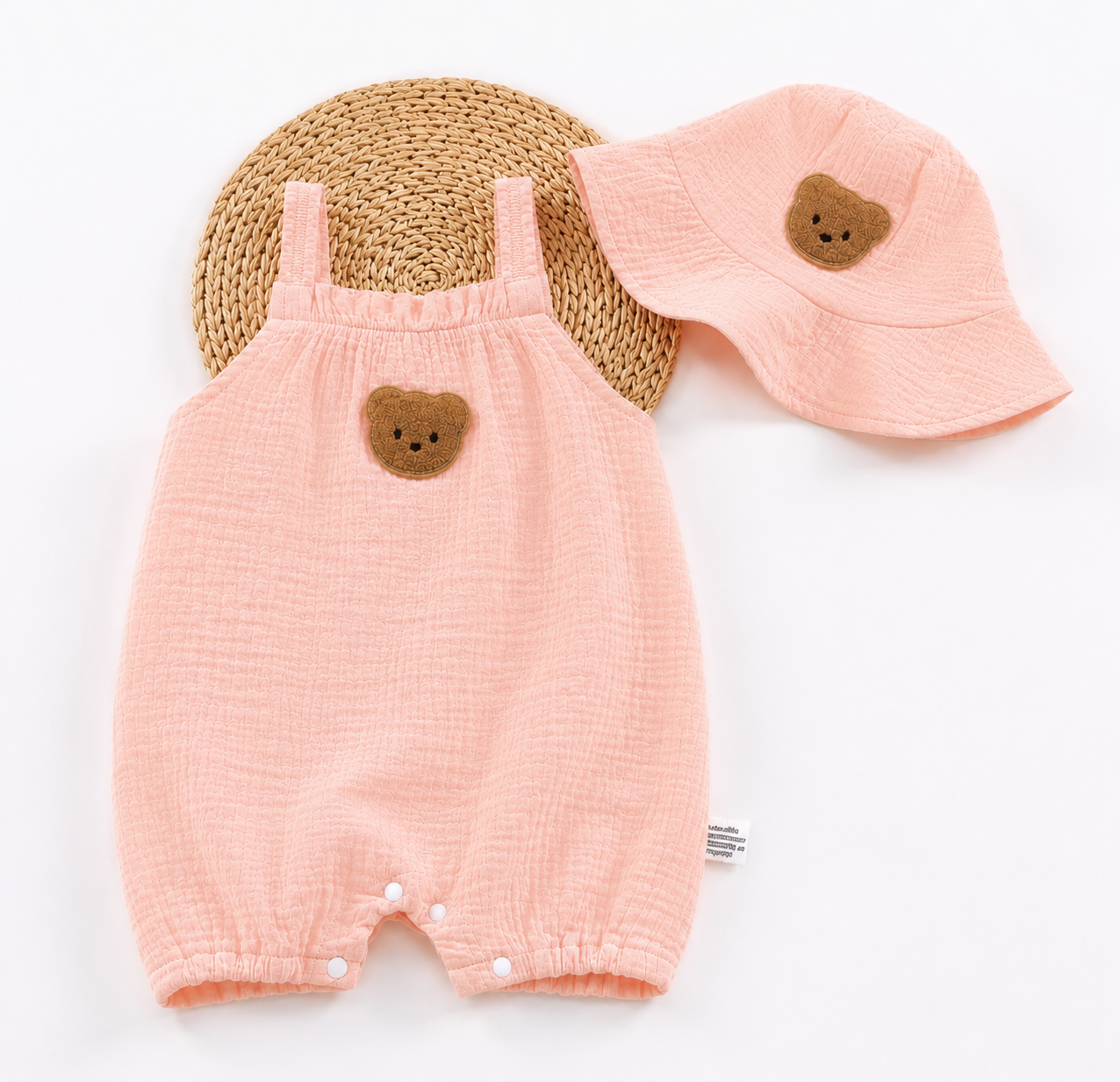 Teddy patch romper