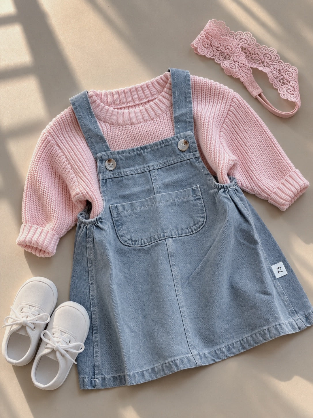 Denim pinafore