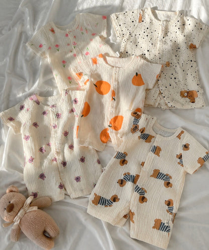 Muslin short romper