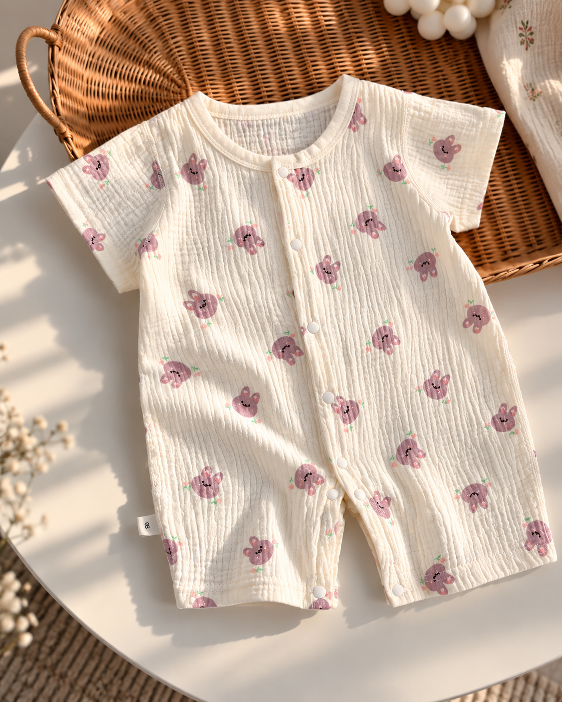 Muslin short romper