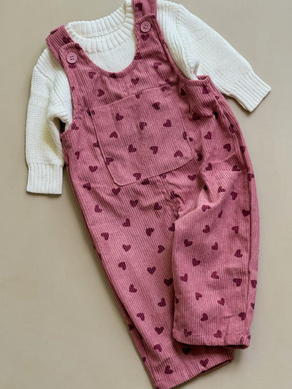 Tiny hearts Dungarees