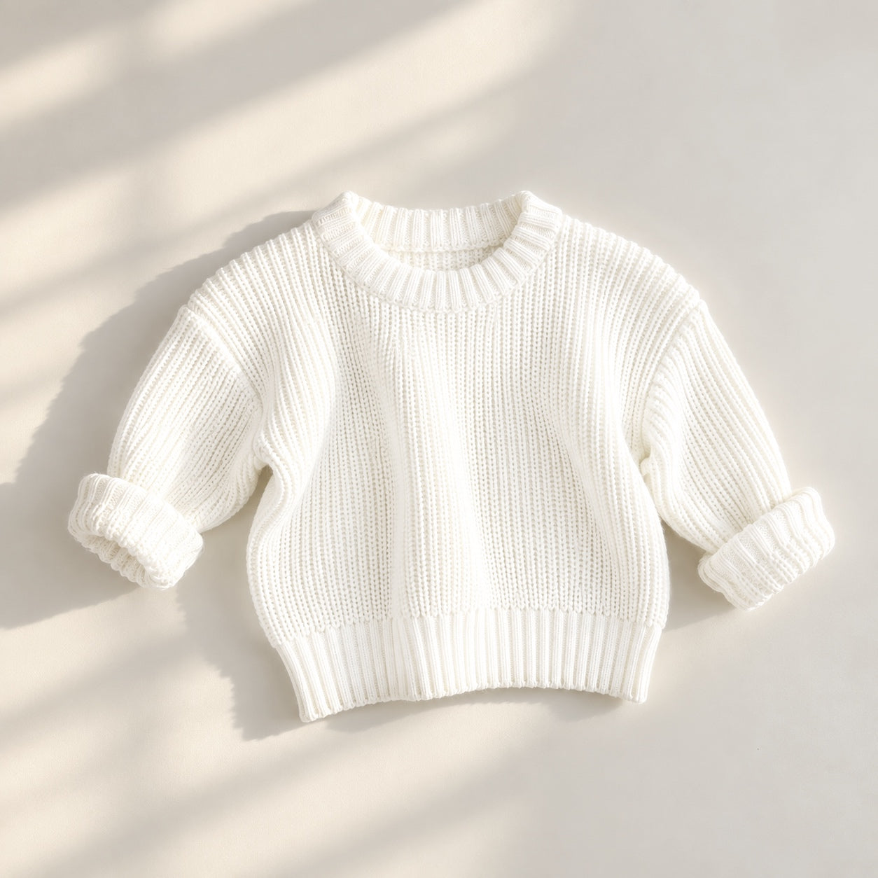 Baby knit sweaters- warm tones