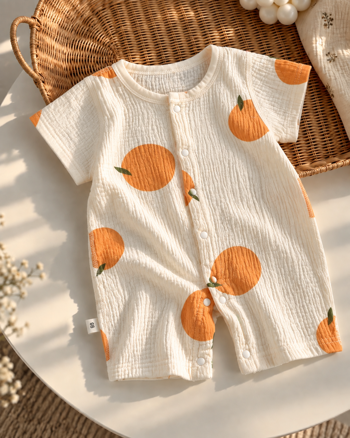 Muslin short romper