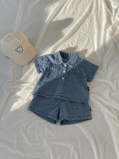 Denim duo set