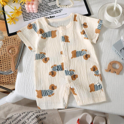Muslin short romper