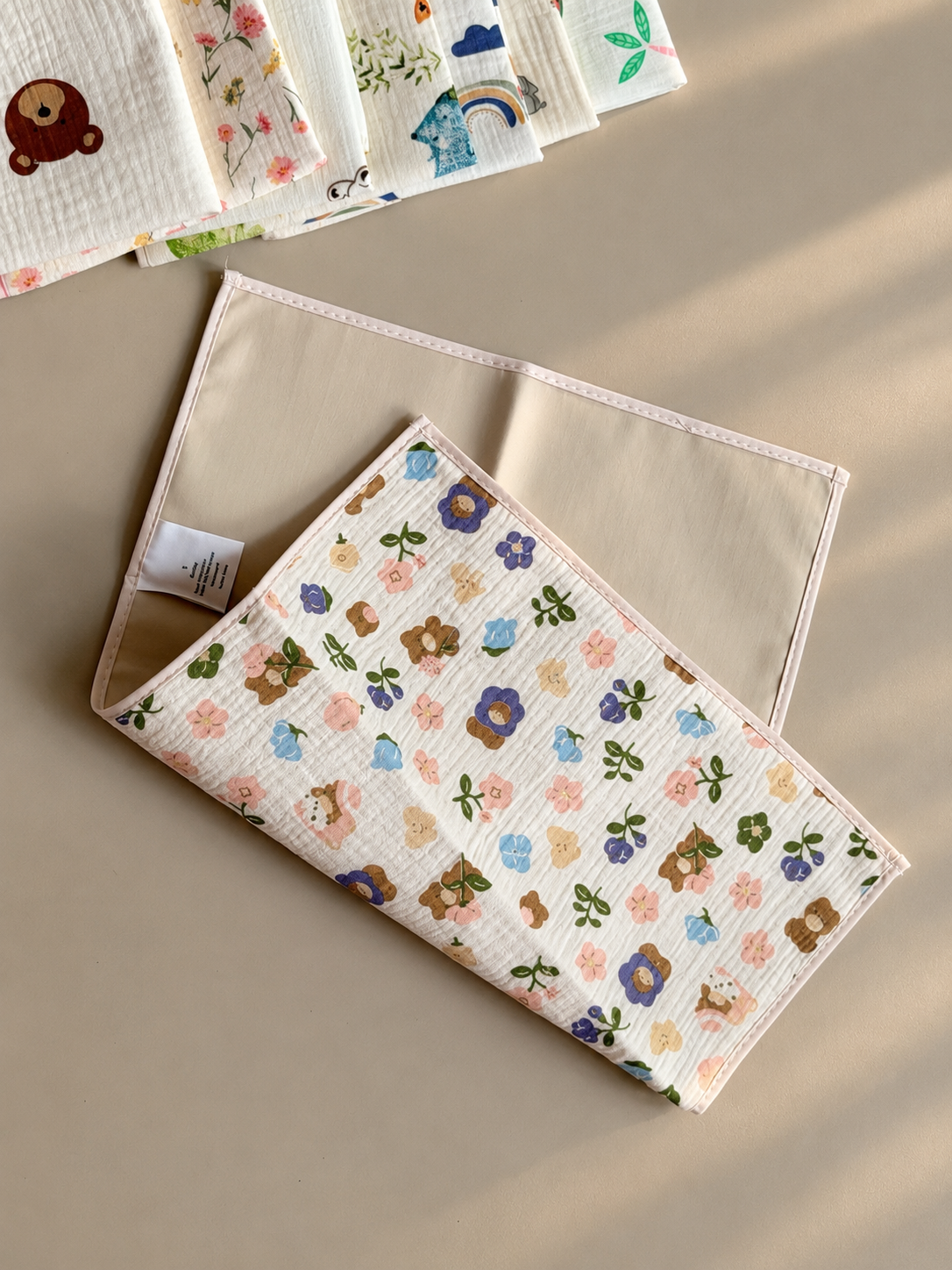 Muslin changing mat