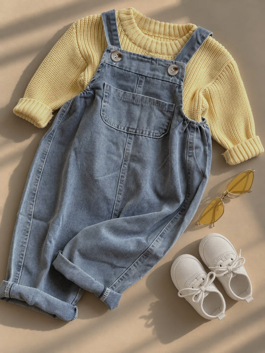 Denim dungarees