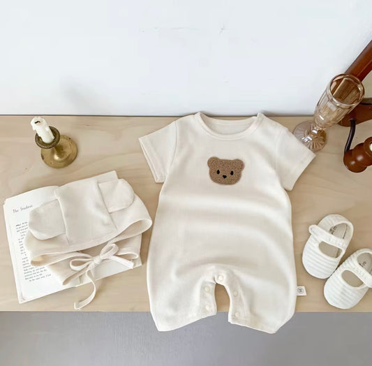 Waffle teddy-ivory