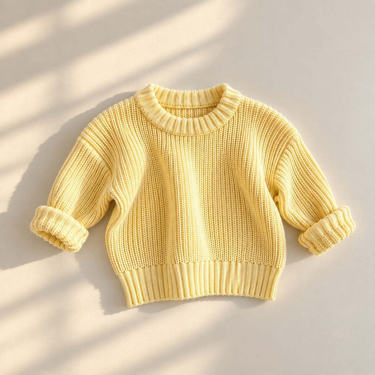 Baby knit sweaters- warm tones