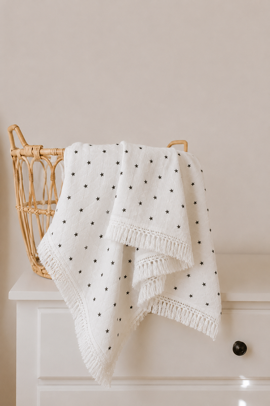 Muslin Lace blanket- star
