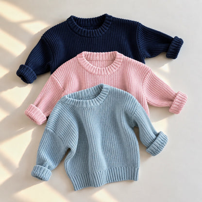 Baby knit sweaters- cooler shades