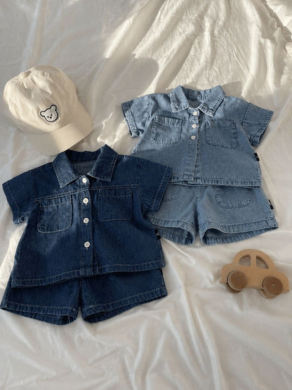 Denim duo set