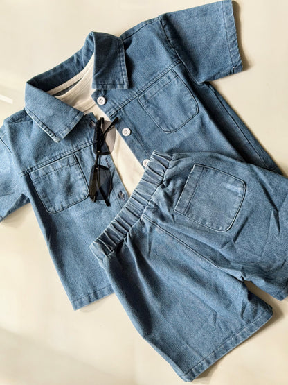 Baby denim Co-ord set