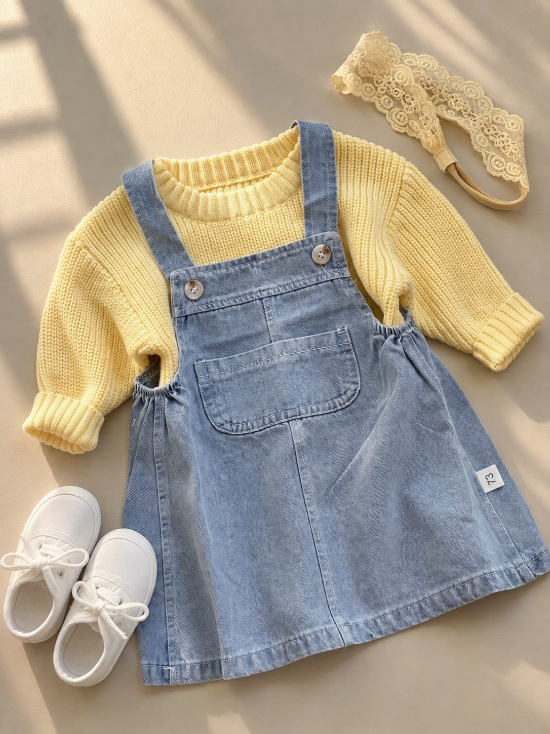 Denim pinafore