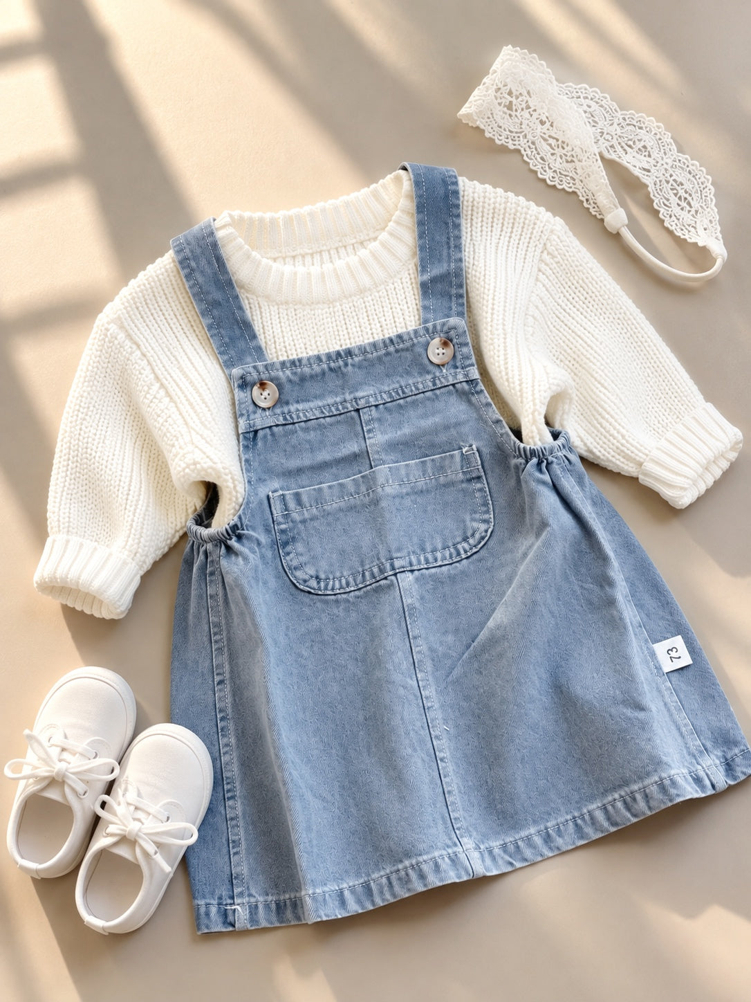 Denim pinafore