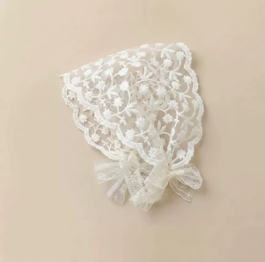 Ivory lace headband