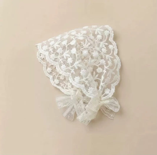 Ivory lace headband