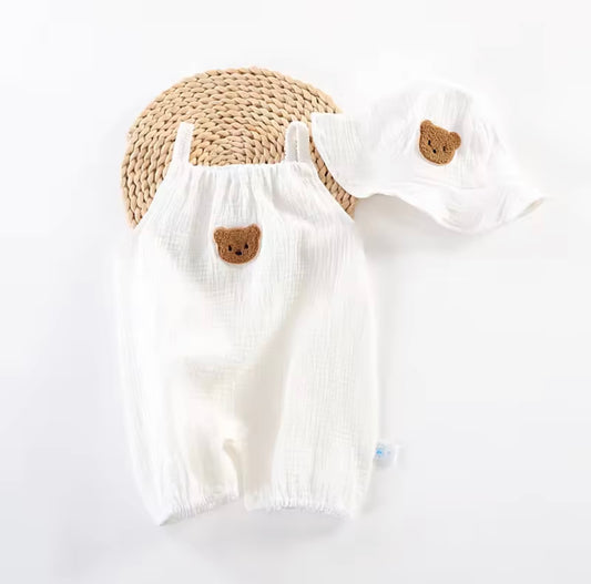 Teddy patch romper