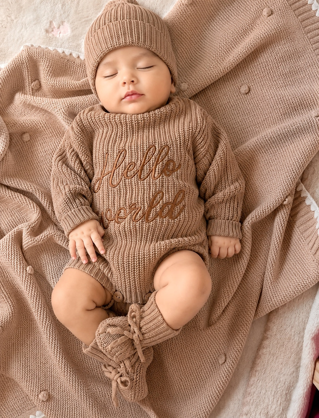 Helloworld 3 pcs set -Brown