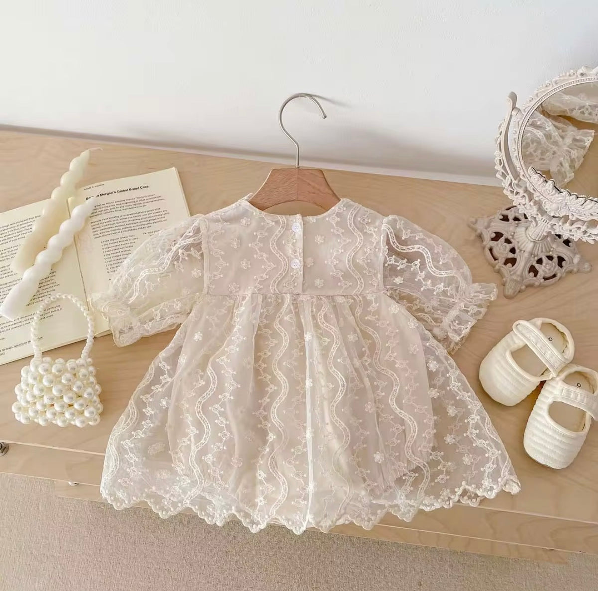 Ivory lace frock