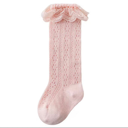 Ruffle knee socks