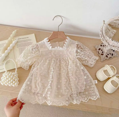 Ivory lace frock