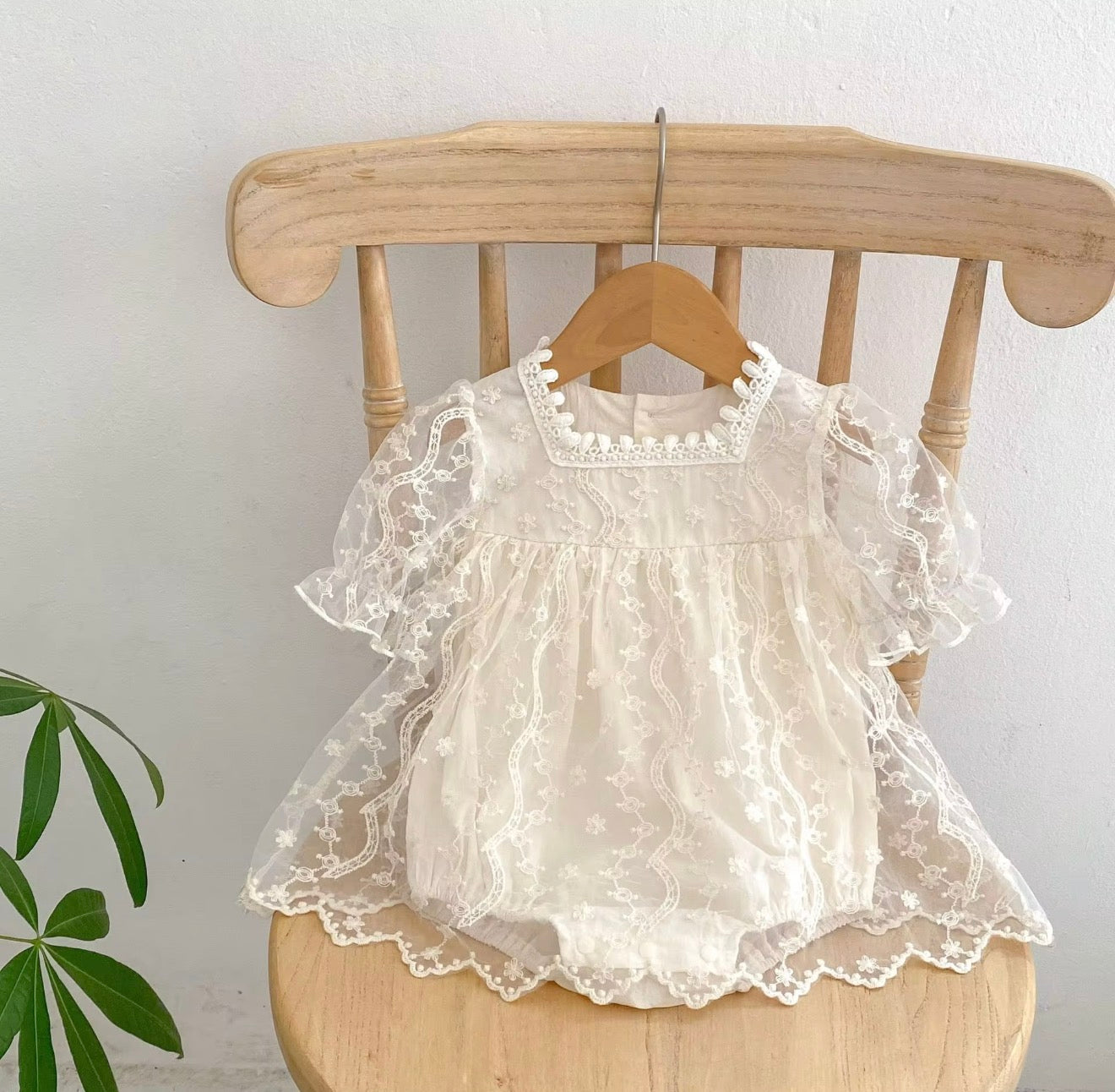 Ivory lace frock