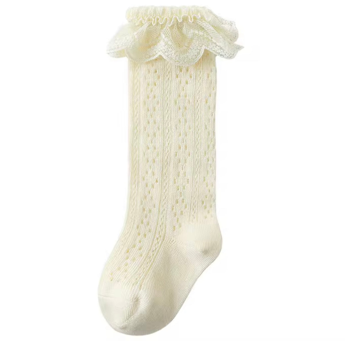 Ruffle knee socks