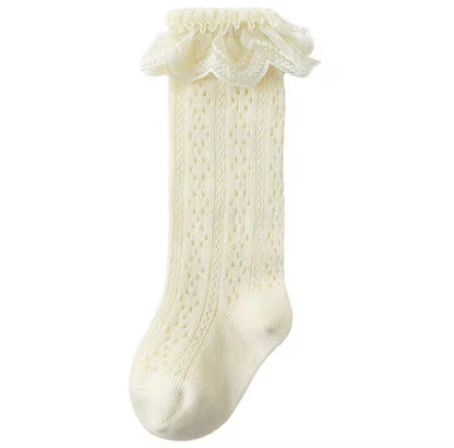 Ruffle knee socks