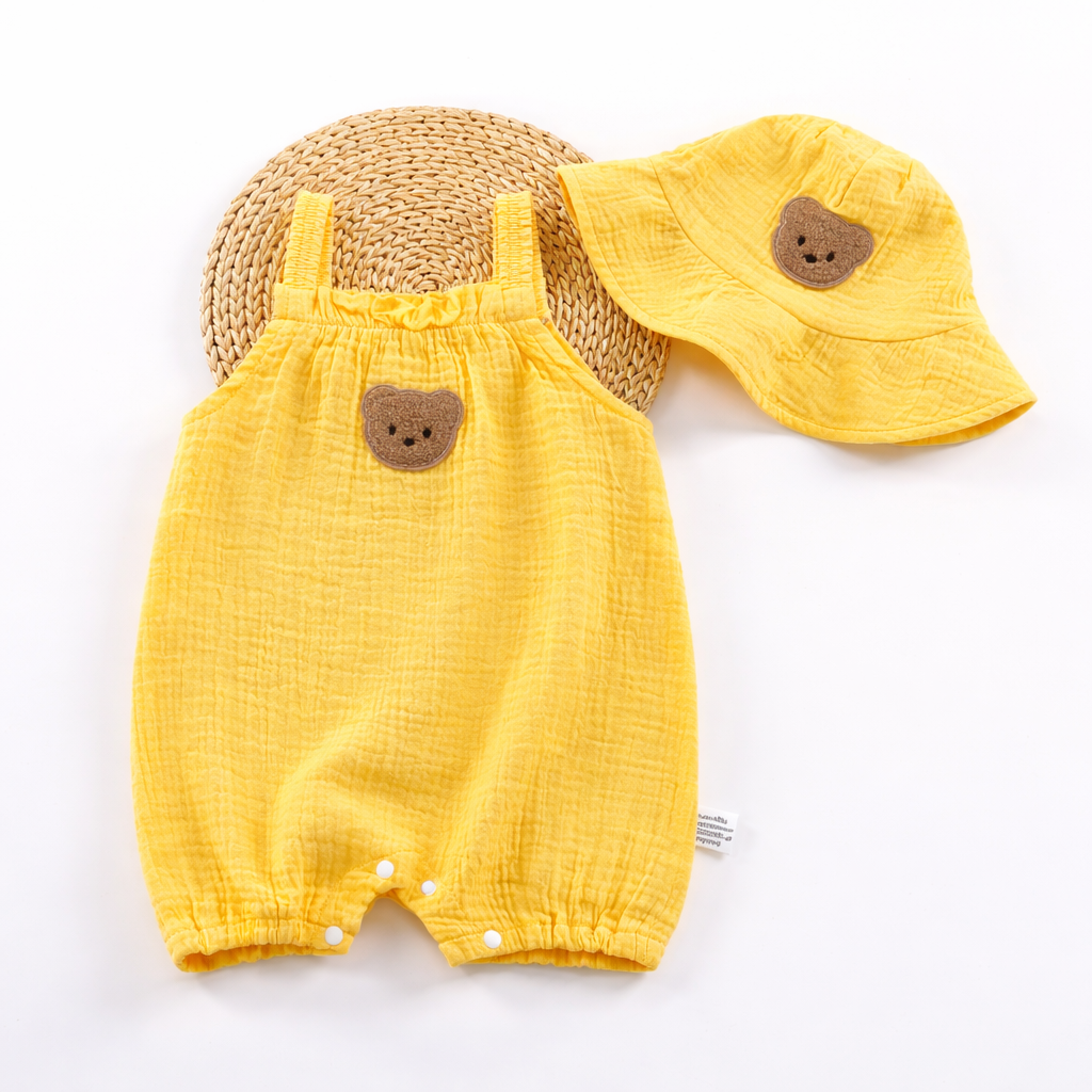 Teddy patch romper