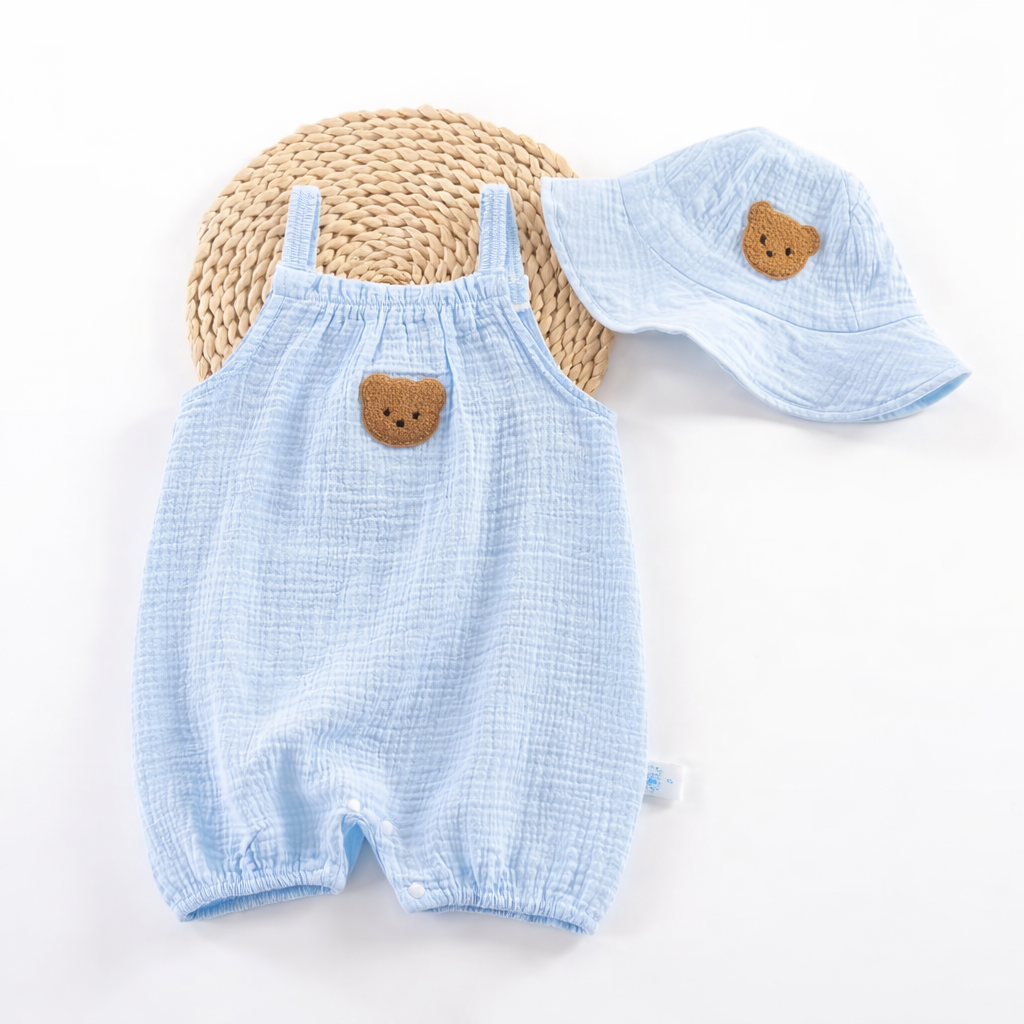 Teddy patch romper