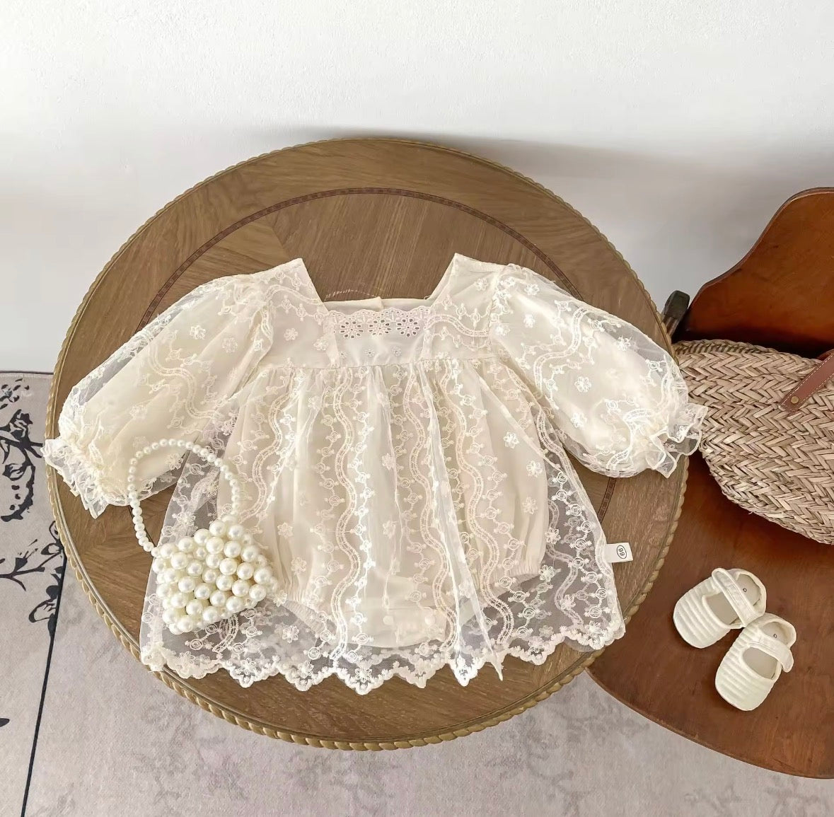 Ivory lace frock